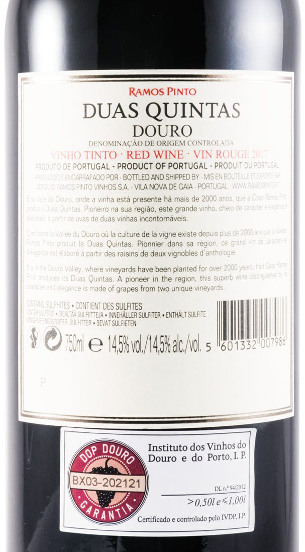 2017 Duas Quintas tinto