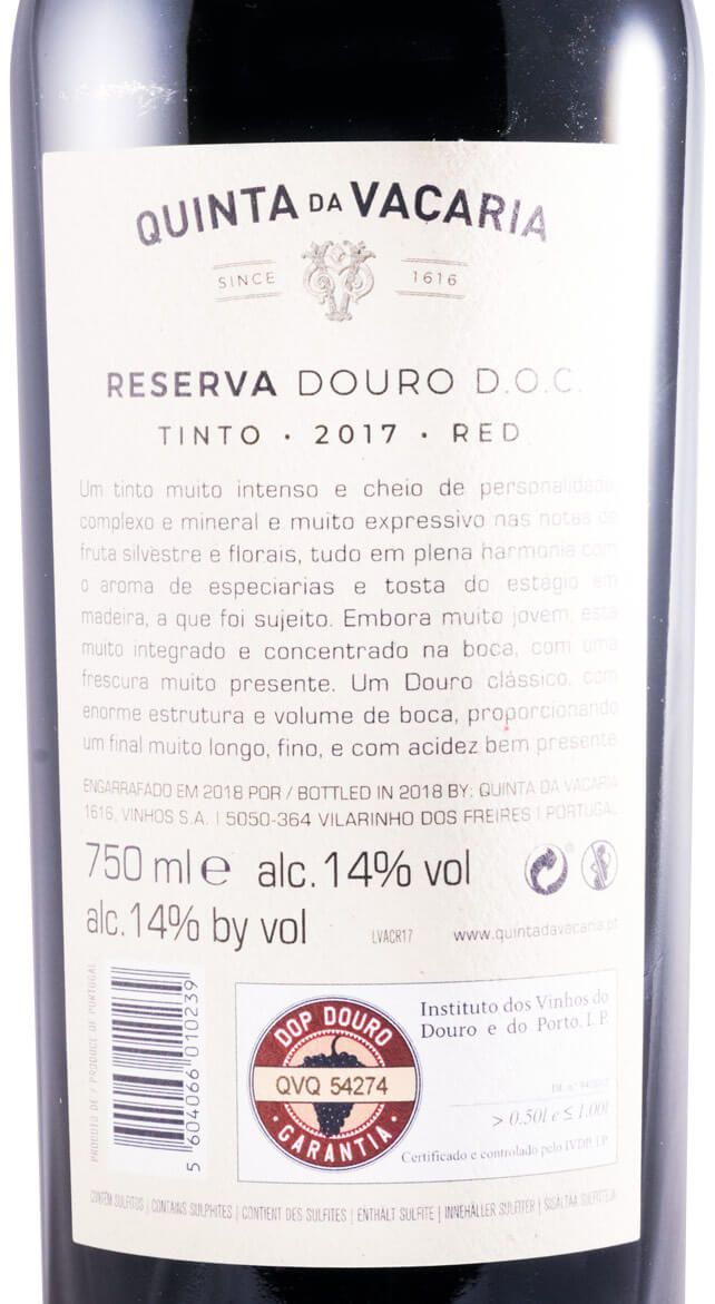 2017 Quinta da Vacaria Reserva tinto