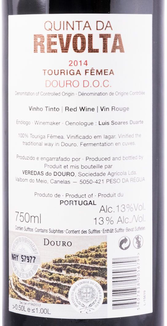 2014 Quinta da Revolta Touriga Fêmea red