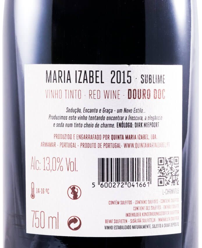 2015 Maria Izabel Sublime by Dirk Niepoort tinto