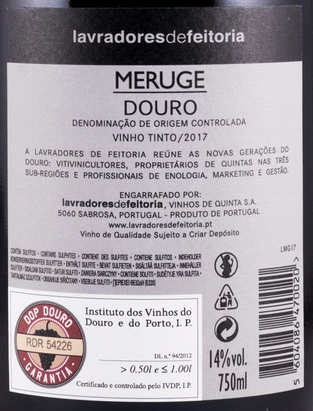 2017 Lavradores de Feitoria Meruge tinto