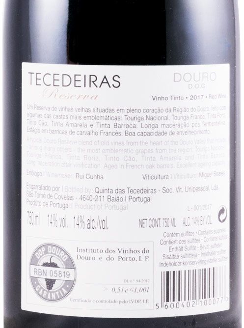 2017 Tecedeiras Reserva red