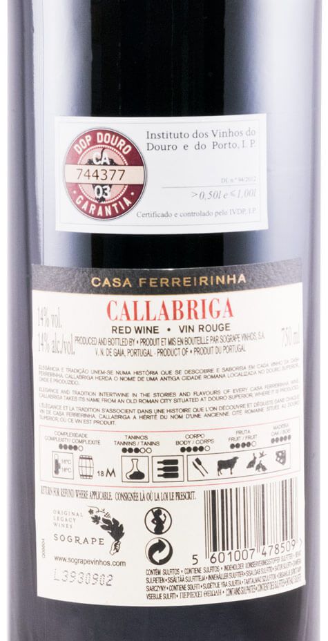 2017 Casa Ferreirinha Callabriga tinto