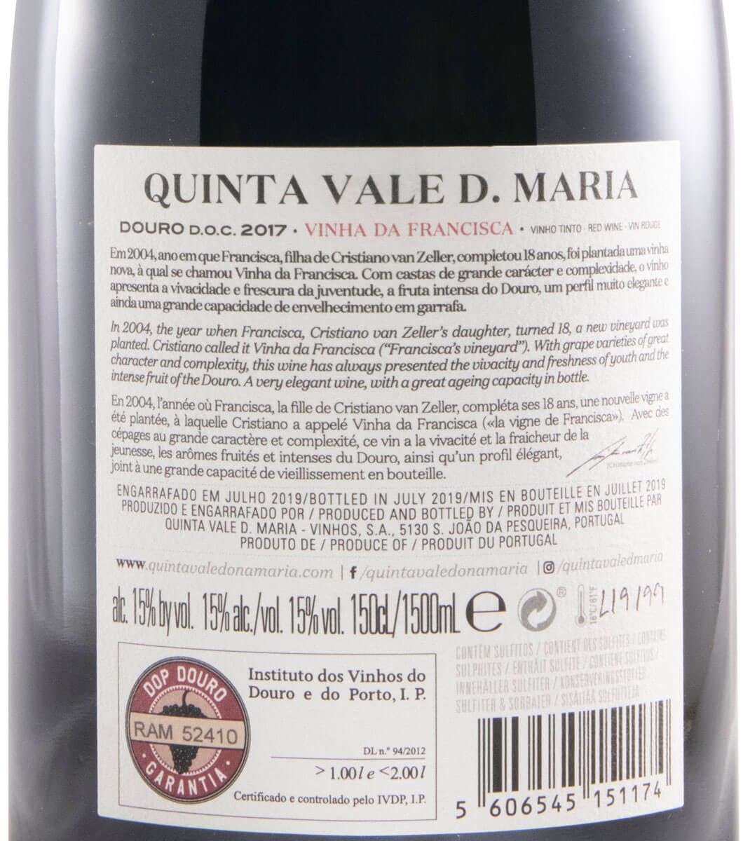2017 Quinta Vale D. Maria Vinha da Francisca tinto 1,5L