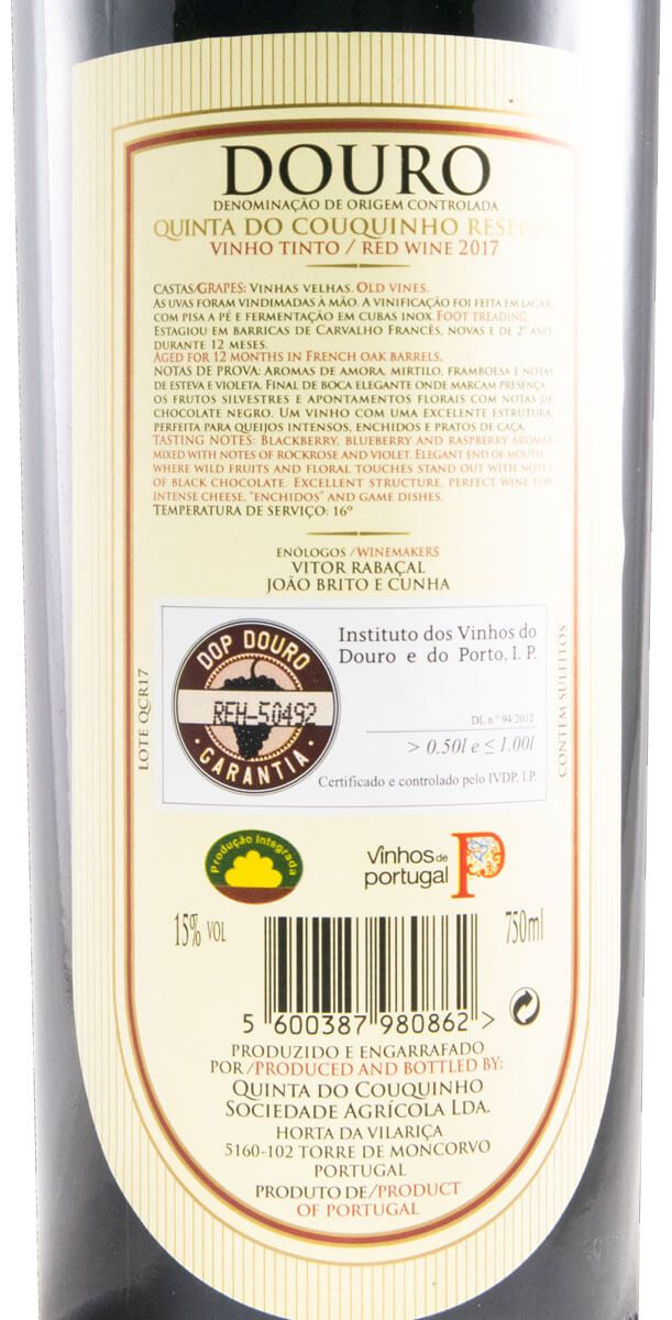 2017 Quinta do Couquinho Reserva tinto