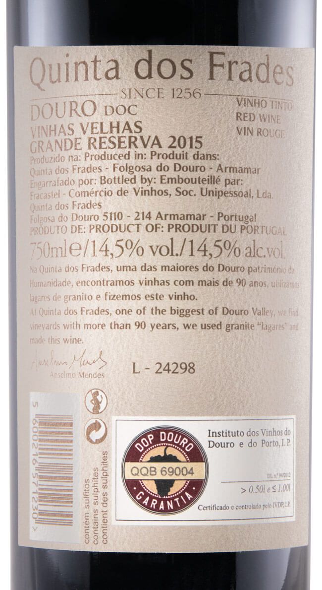 2015 Quinta dos Frades Grande Reserva Vinhas Velhas tinto