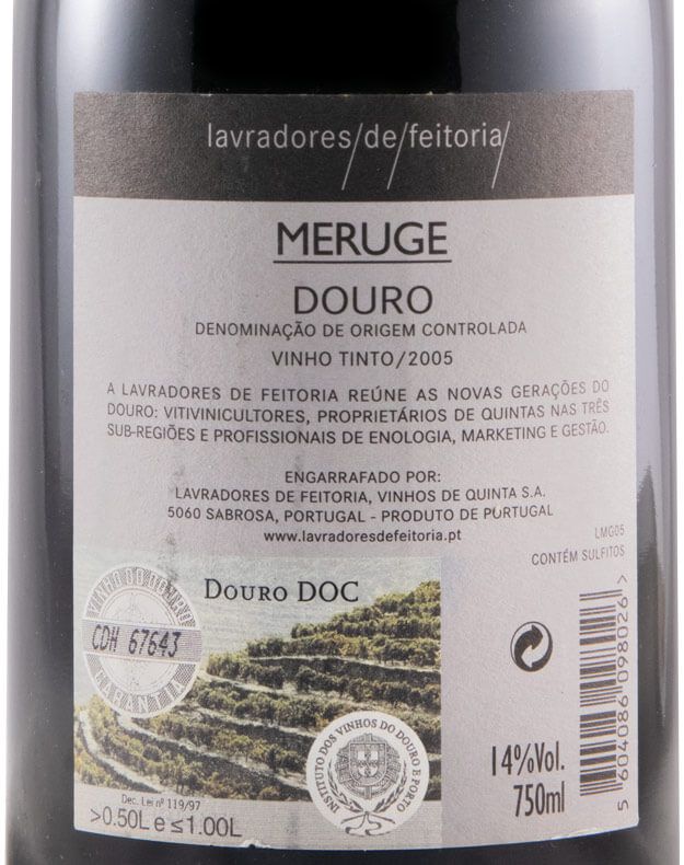 2005 Lavradores de Feitoria Meruge tinto