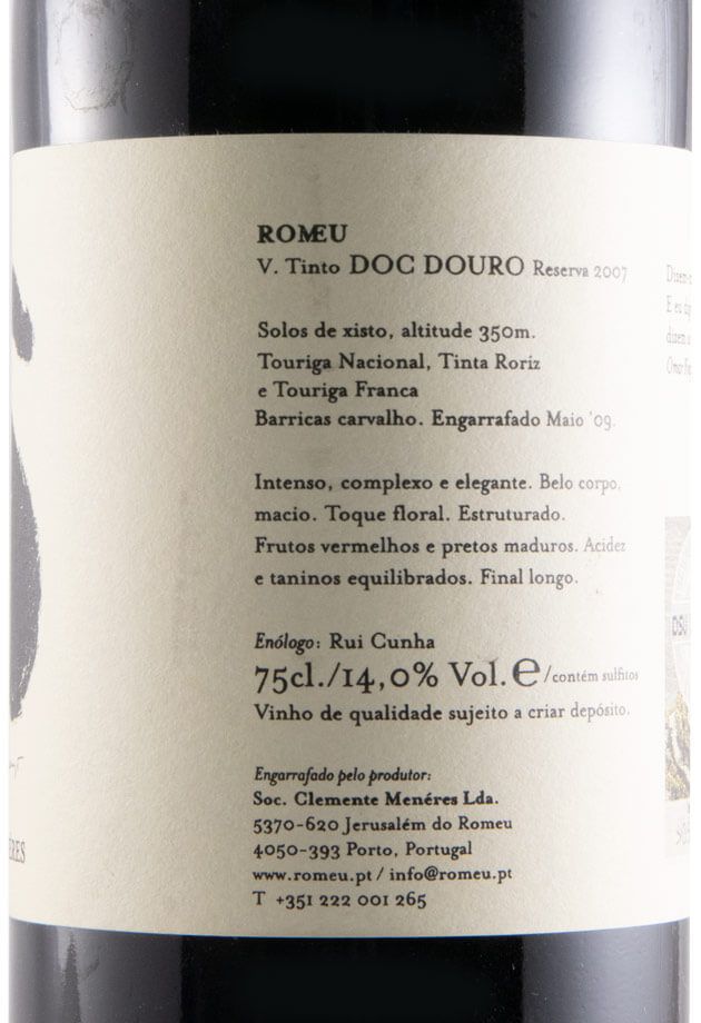 2007 Quinta do Romeu Reserva red