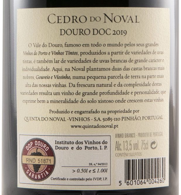 2019 Cedro do Noval white