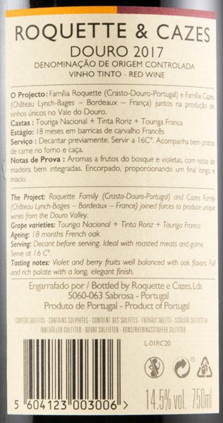2017 Roquette & Cazes tinto