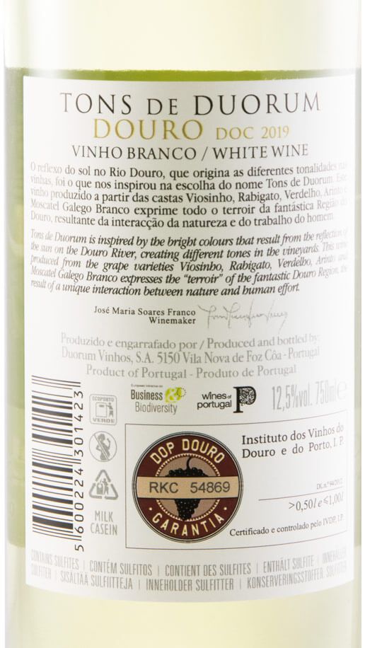 2019 Tons de Duorum white