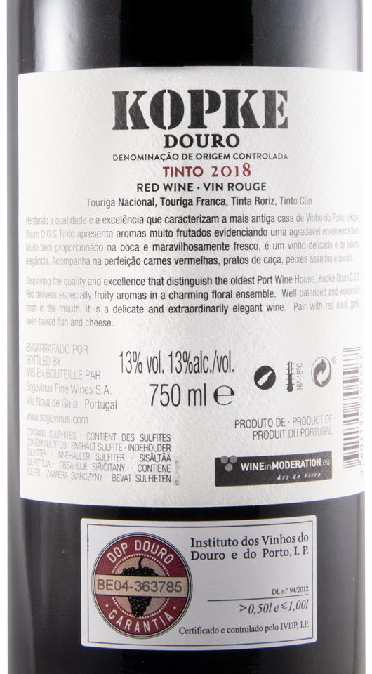 2018 Kopke tinto