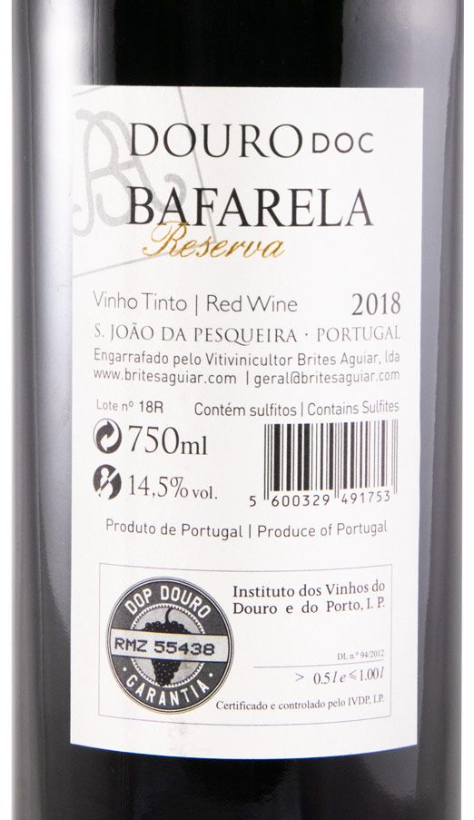 2018 Bafarela Reserva tinto