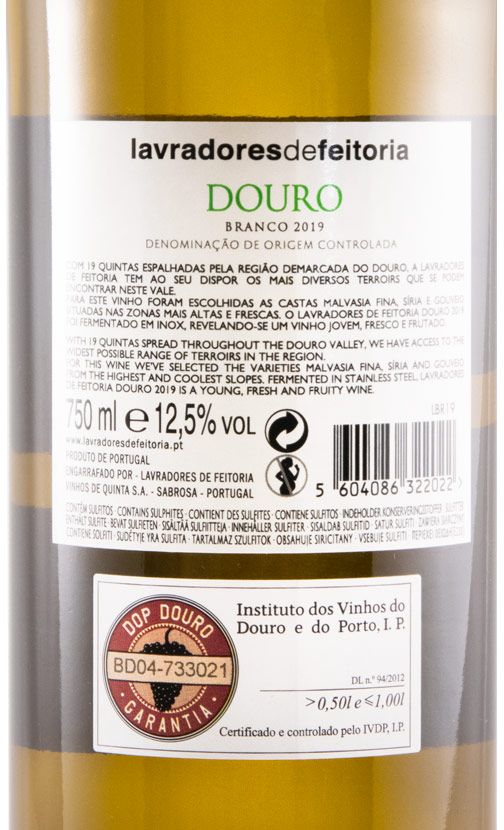 2019 Lavradores de Feitoria branco