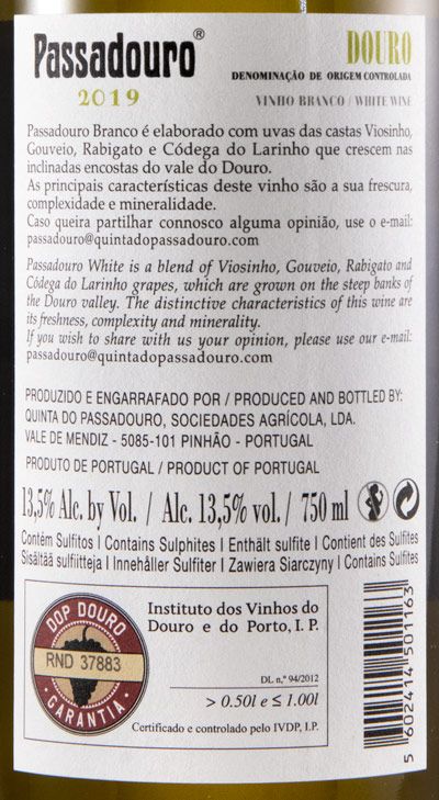 2019 Quinta do Passadouro white