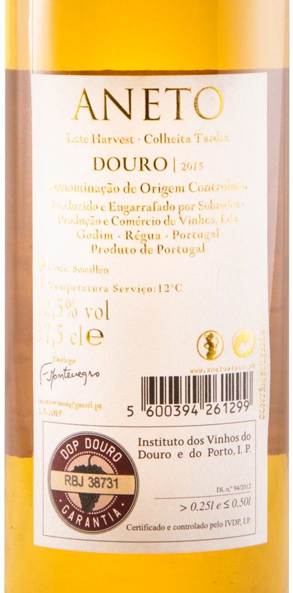 2015 Aneto Late Harvest white 37.5cl