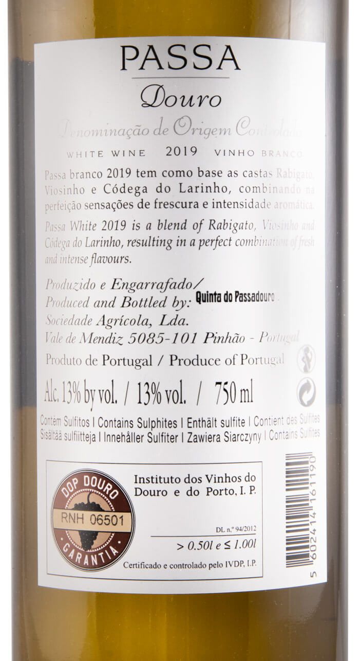 2019 Quinta do Passadouro Passa white