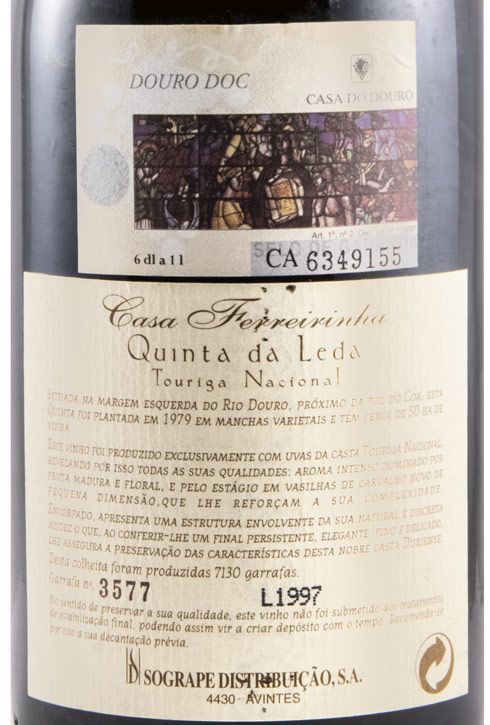 1997 Casa Ferreirinha Quinta da Leda Touriga Nacional tinto