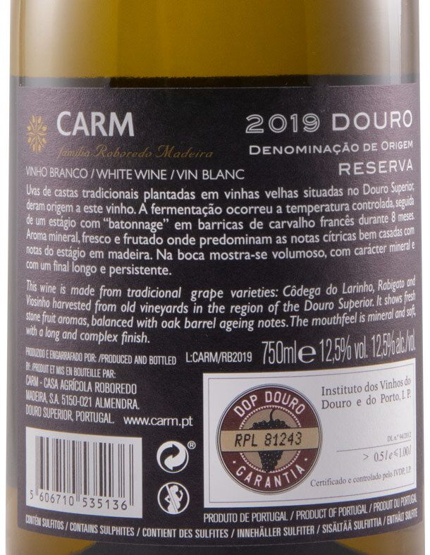 2019 CARM Reserva branco
