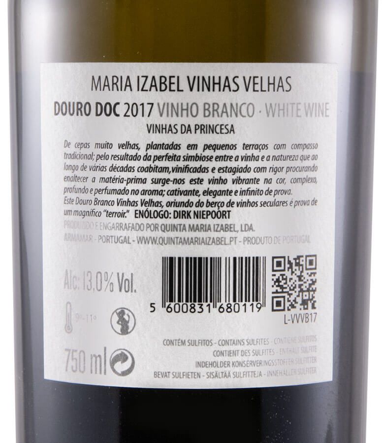 2017 Maria Izabel Vinhas da Princesa Vinhas Velhas branco