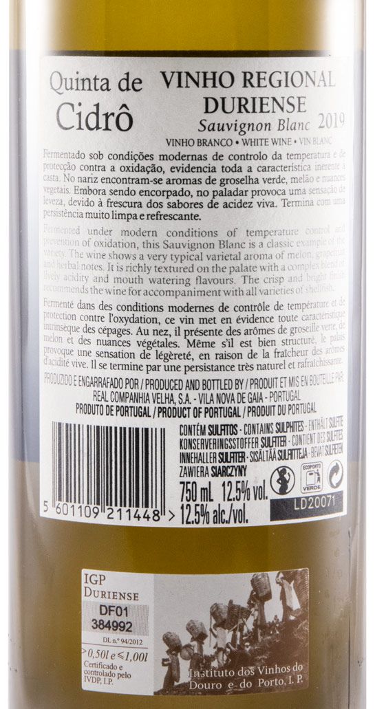 2019 Quinta de Cidrô Sauvignon Blanc white
