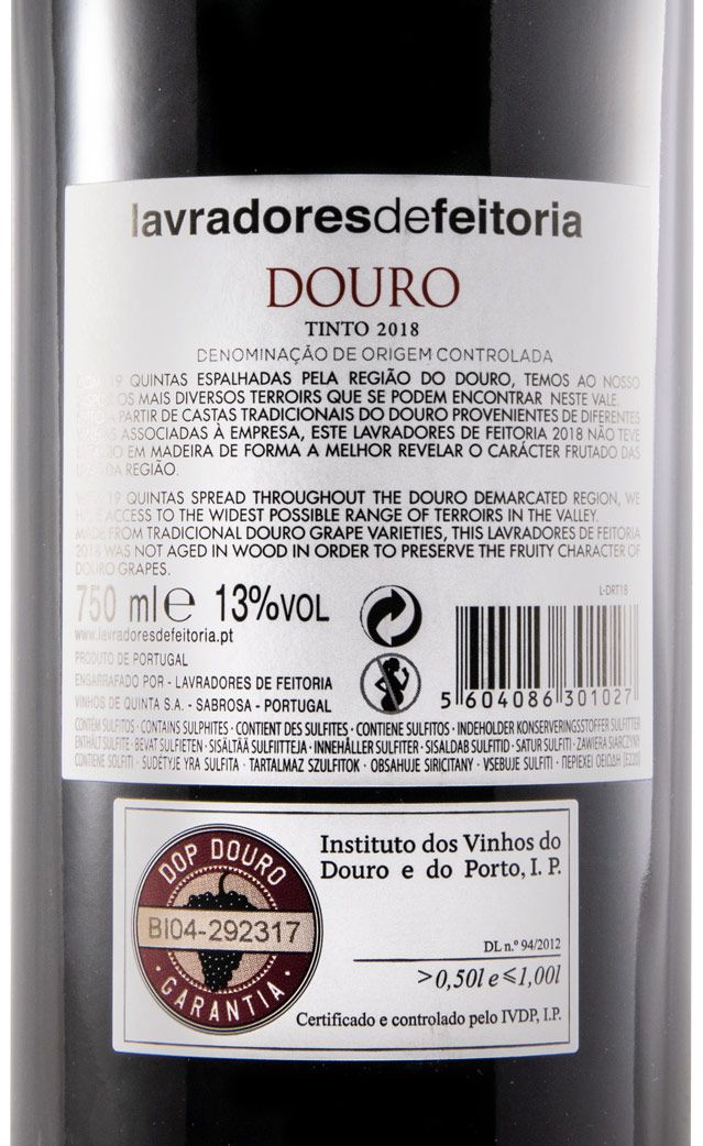 2018 Lavradores de Feitoria tinto