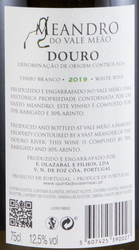 2019 Meandro do Vale Meão white