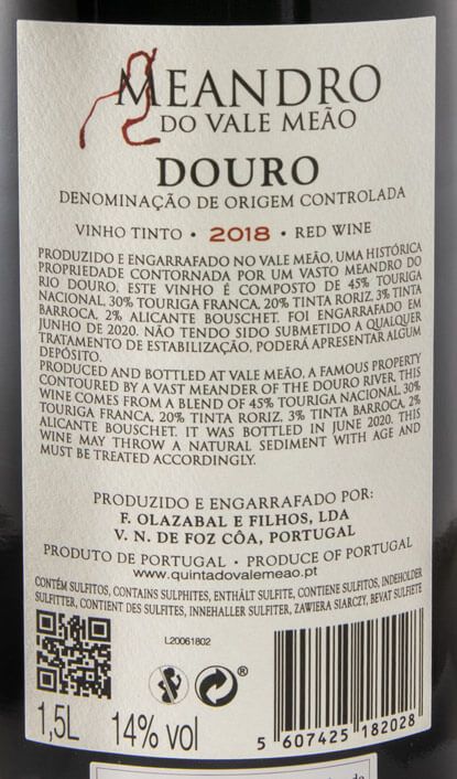 2018 Meandro do Vale Meão red 1.5L