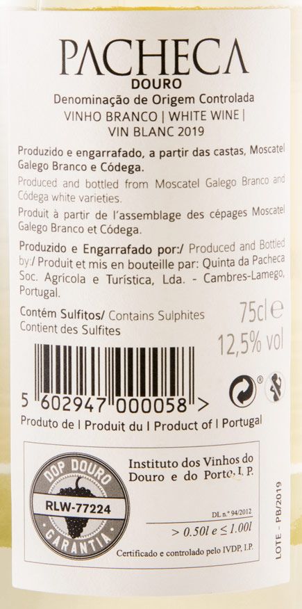 2019 Quinta da Pacheca white