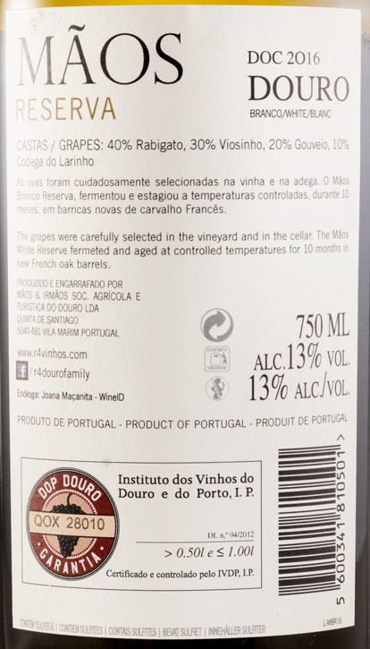 2016 Mãos Reserva white