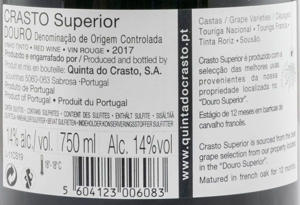 2017 Crasto Superior red