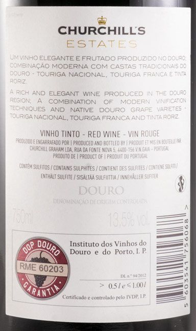 2017 Churchill's tinto