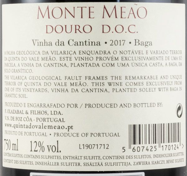 2017 Monte Meão Vinha da Cantina Baga red