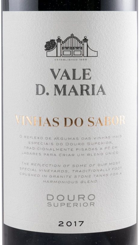 2017 Quinta Vale D. Maria Vinhas do Sabor red