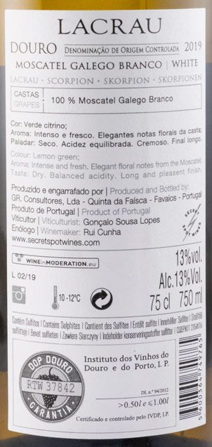 2019 Lacrau Moscatel Galego branco