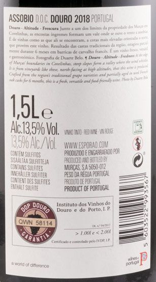2018 Assobio tinto 1,5L