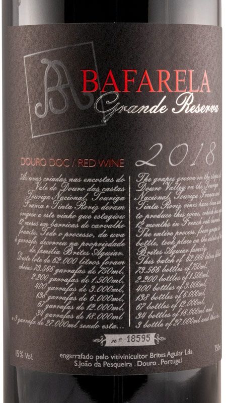 2018 Bafarela Grande Reserva red
