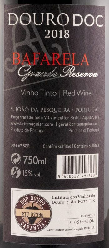2018 Bafarela Grande Reserva red