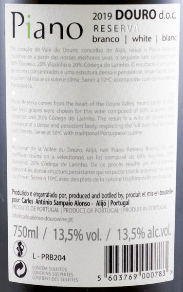 2019 Piano Reserva white