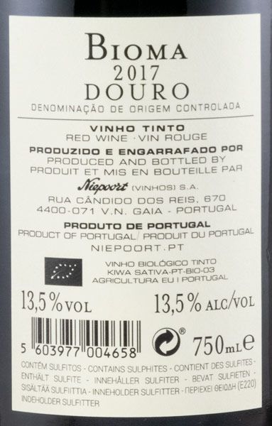 2017 Niepoort Bioma organic red