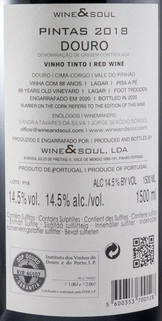 2018 Pintas tinto 1,5L