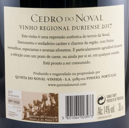 2017 Cedro do Noval red 3L