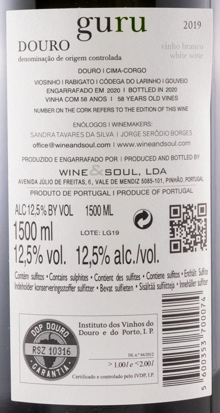 2019 Wine & Soul Guru branco 1,5L