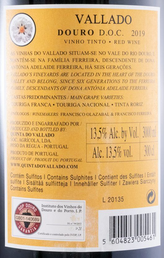 2019 Vallado tinto 3L