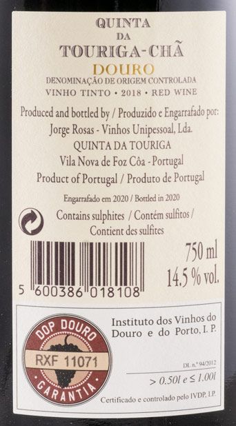 2018 Quinta da Touriga-Chã red