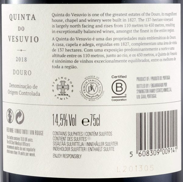 2018 Quinta do Vesuvio red