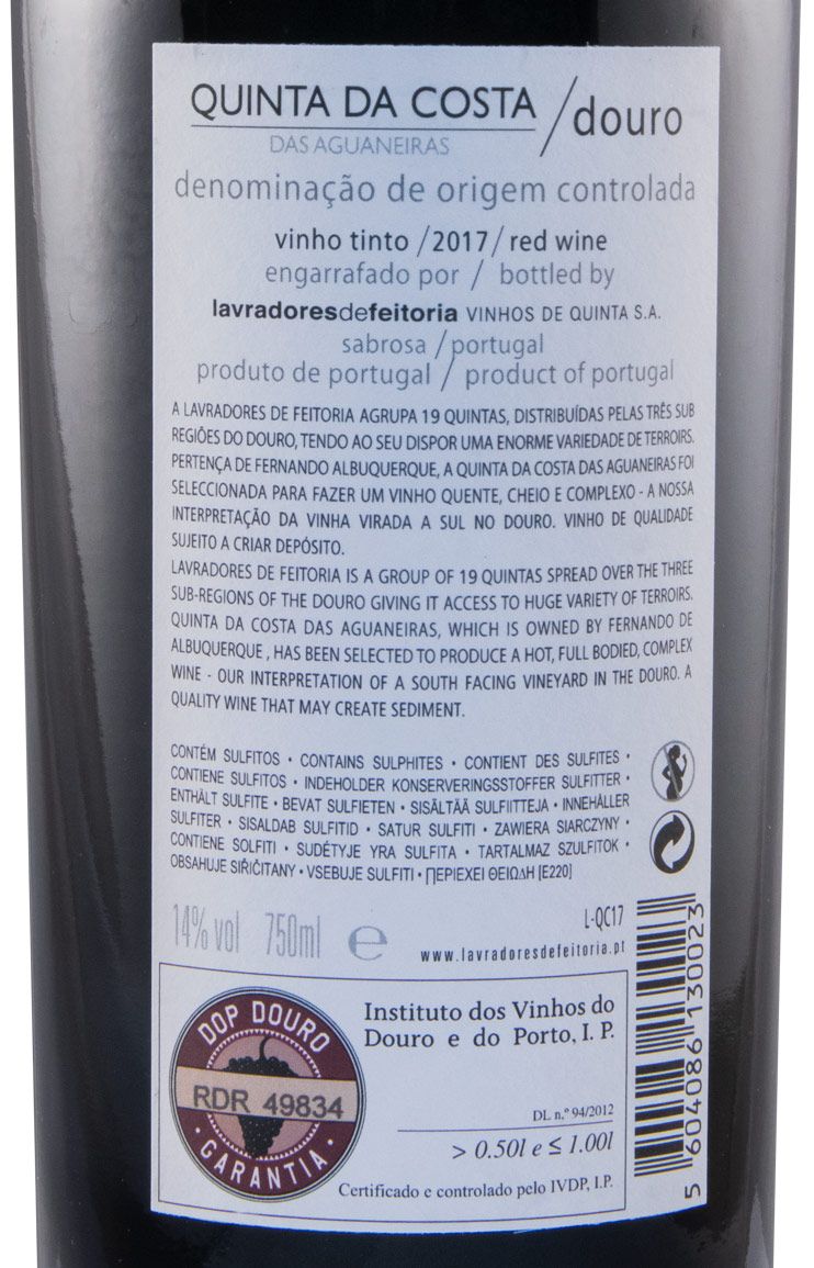 2017 Lavradores de Feitoria Quinta da Costa das Aguaneiras red