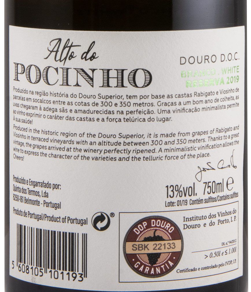 2019 Alto do Pocinho Reserva white