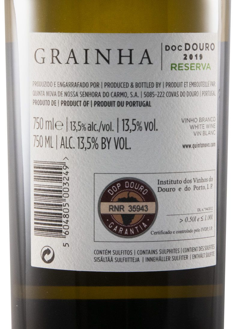 2019 Quinta Nova Grainha Reserva white