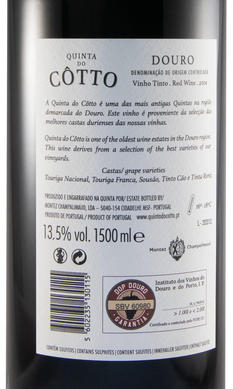 2018 Quinta do Côtto red 1.5L